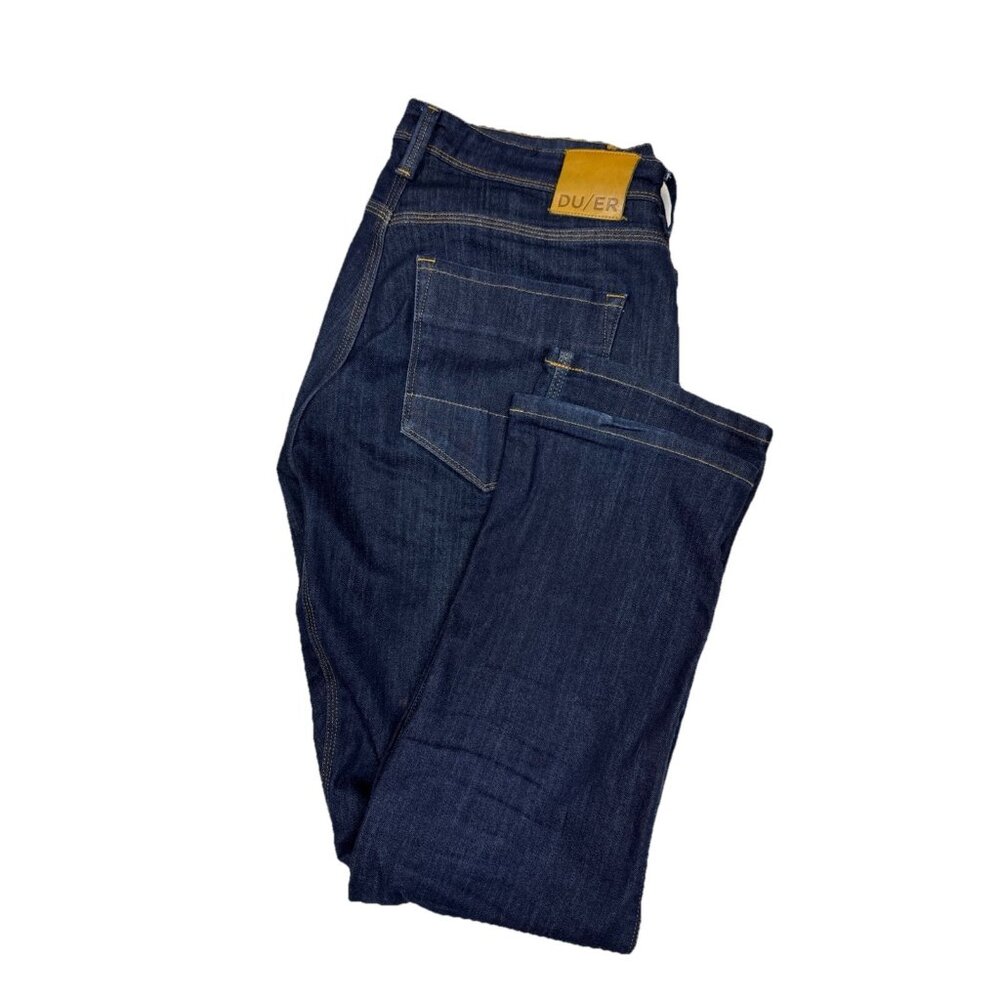 DU/ER Duer L2X Relaxed Taper Performance Jeans Men 33x30 Coolmax Stretch Denim